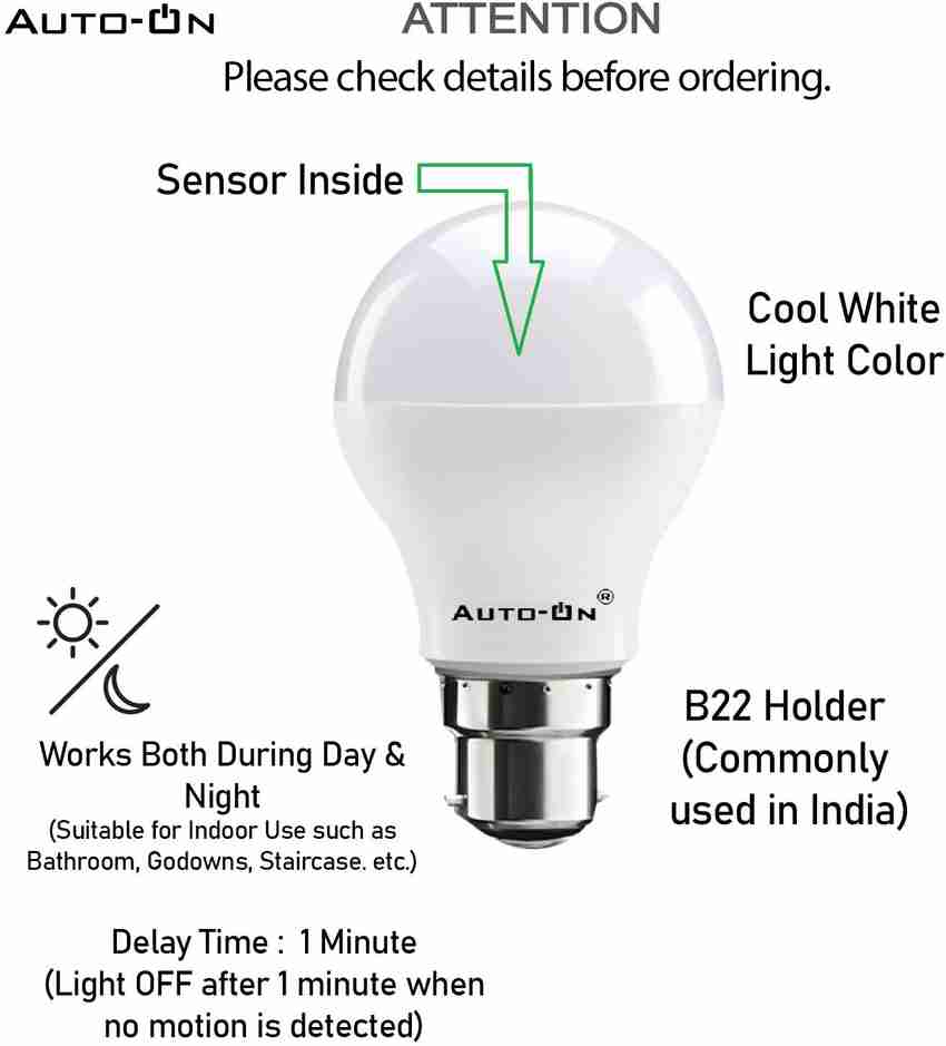 Motion sales sensor bulb