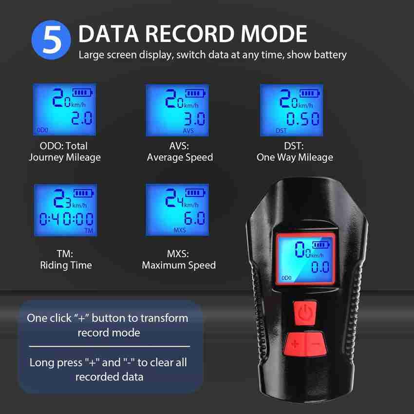 xinji bike light usb speedometer
