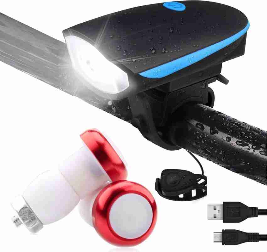 DSTECHBAR Cycle Headlight and Horn with Handle Grip Light