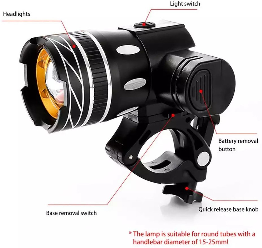 SHIVEXIM Vintage Style Bicycle Bike Light 3 light modes