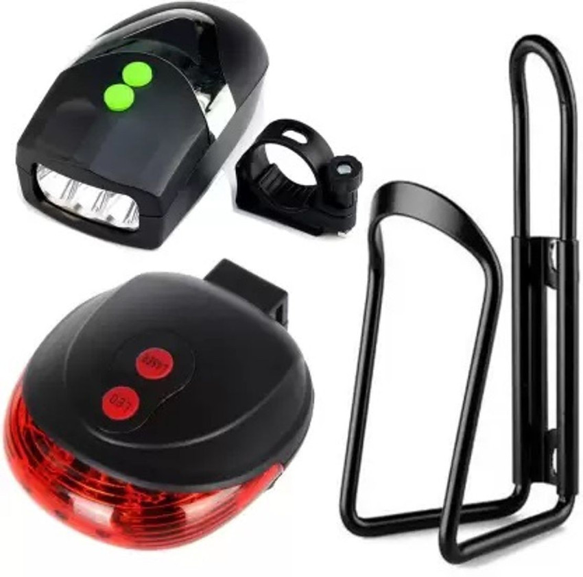 rebel Bicycle 3 LED 3 Mode Front Light Horn Tail Light Alliminium Bottle stand LED Front Rear Light Combo Buy rebel Bicycle 3 LED 3 Mode Front Light