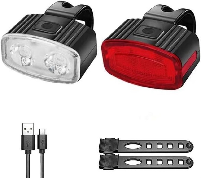 Linist Super Bright Bicycle Safety Light Set USB Rechargeable LED