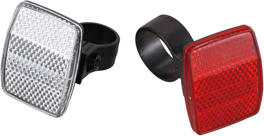 Prokick Bicycle Safety Front and Rear Reflector Set Set of 2 LED