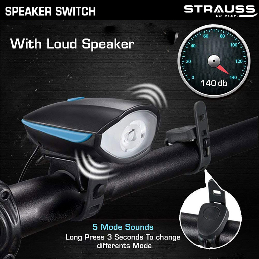 Strauss Rechargeable Cycle Light And Horn Cycle Horn Bicycle Headlight LED Front Light Buy Strauss Rechargeable Cycle Light And Horn Cycle Horn Bicycle Headlight LED Front Light