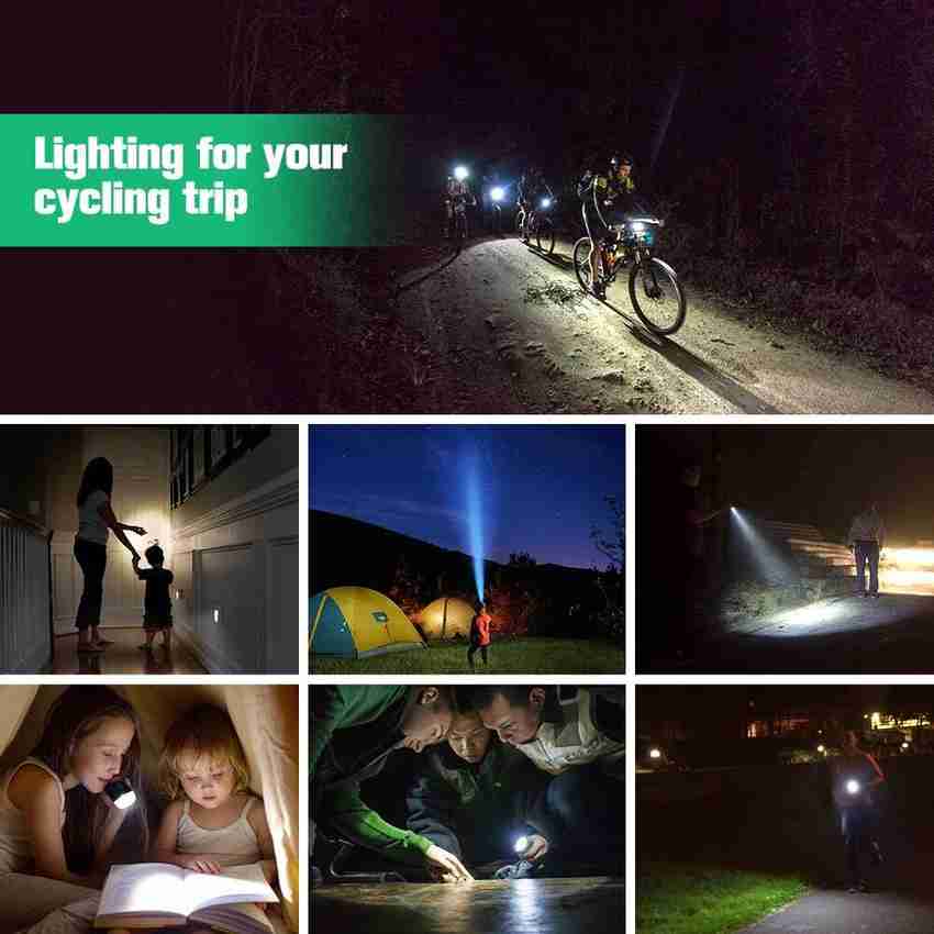Linist USB Rechargeable Bicycle Lights with Bell Super Bright