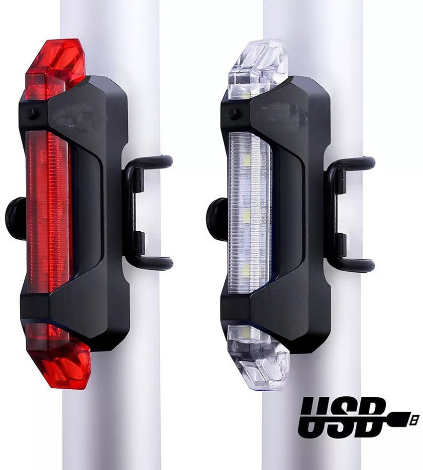 Rechargeable back bike cheap light