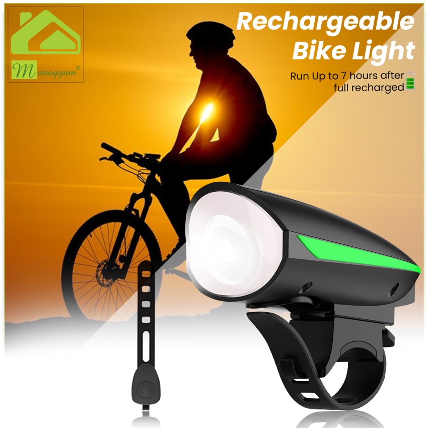 Manogyam Bicycle LED Headlight and Horn 2 in 1 Rechargeable Waterproof  Device 140DB Sound LED Front Light - Buy Manogyam Bicycle LED Headlight and  Horn 2 in 1 Rechargeable Waterproof Device 140DB