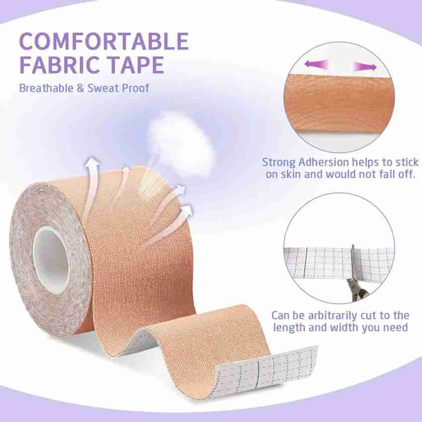 My Machine Boob Tape, Breast Lift Tape for Contour Lift & Fashion MM-B12  Cotton Peel and Stick Bra Petals Price in India - Buy My Machine Boob Tape,  Breast Lift Tape for