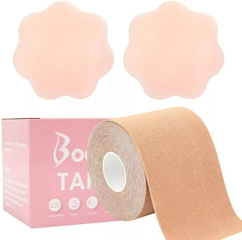 Booby Tape, The Original Breat Lift Tape, Sticky Boob Adhesive Tape, White,  5 meter roll