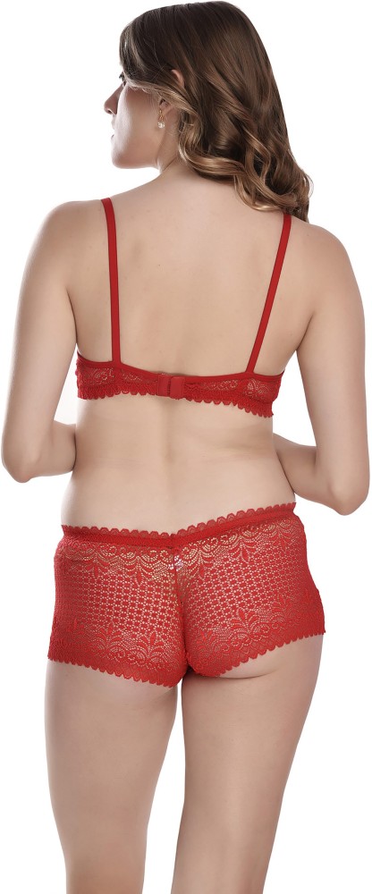 Ladyland Padded Mould Cup Seamless Lingerie Set - 38b, Red at Rs 394/piece, Lingerie Set