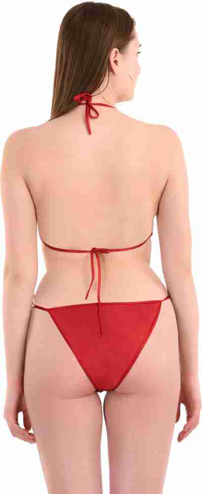 Buy online Pink Satin Bra And Panty Set from lingerie for Women by Rock  Hudson for ₹199 at 50% off