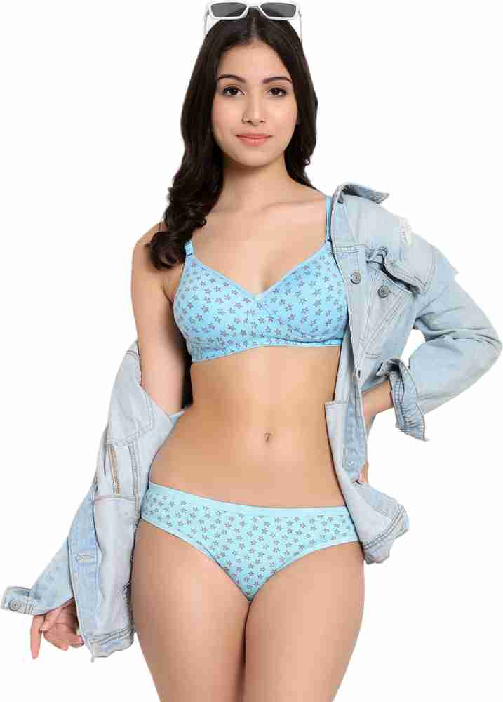 KSB enterprises Soft & Comfortable Women's Full Coverage Non Padded  Bra(B-Cup) Star Print Cotton Bra