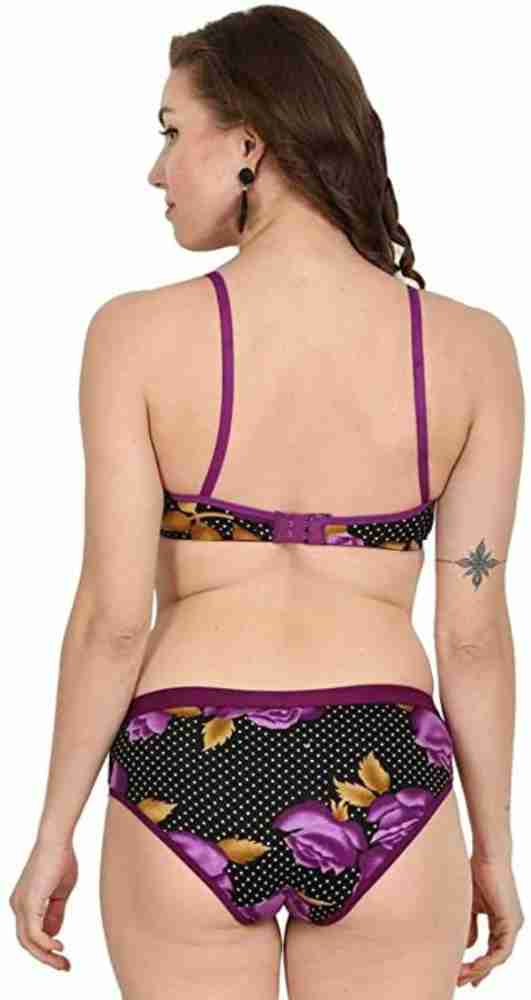 Buy A1 UNIQUE Cotton Flower Print Bra, Full-Padded, Non-Wired Bra