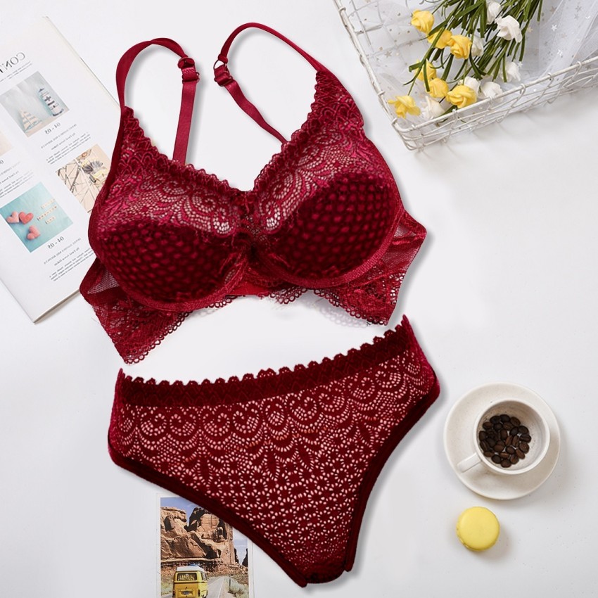 Buy TCG Lace Bralette - 1 Lingerie Set Online at Low Prices in India 