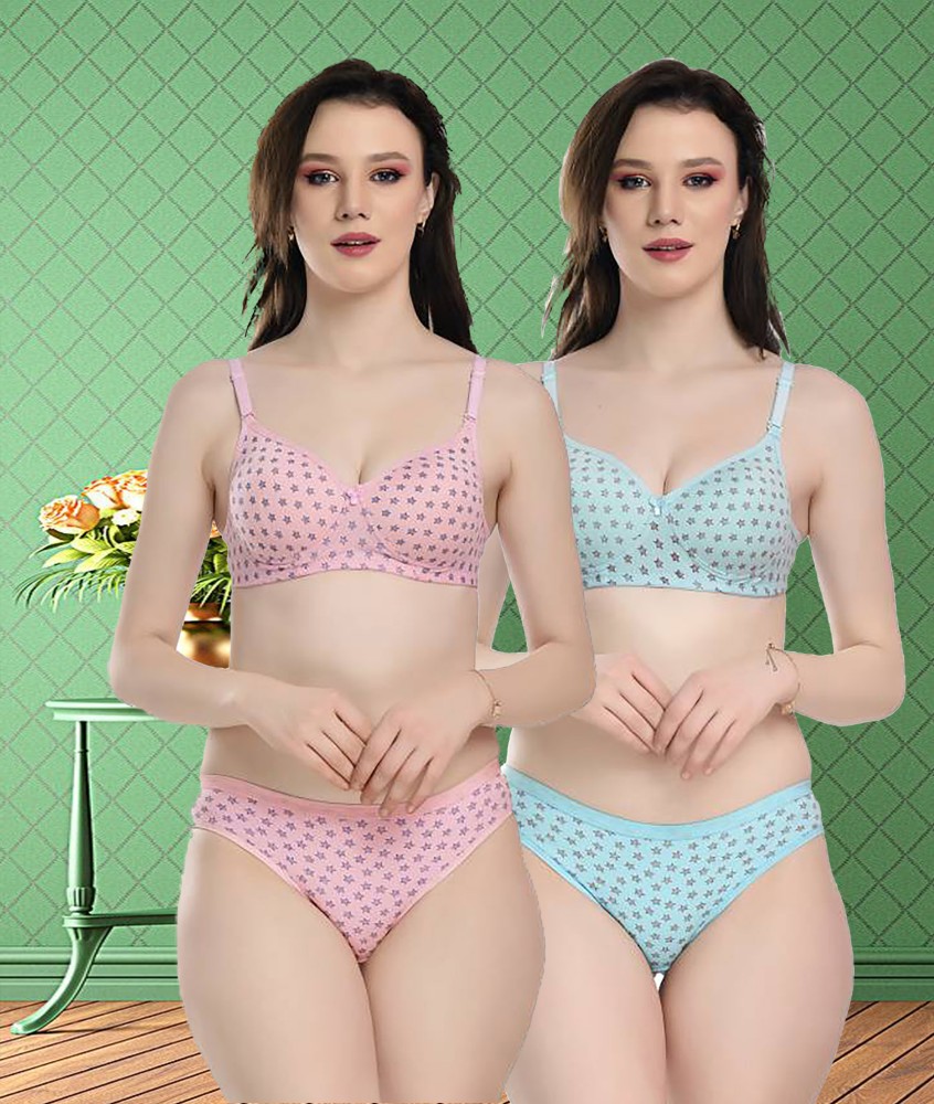 Buy Beach Curve-Women's Net Bra Panty Set for Women Lingerie Set