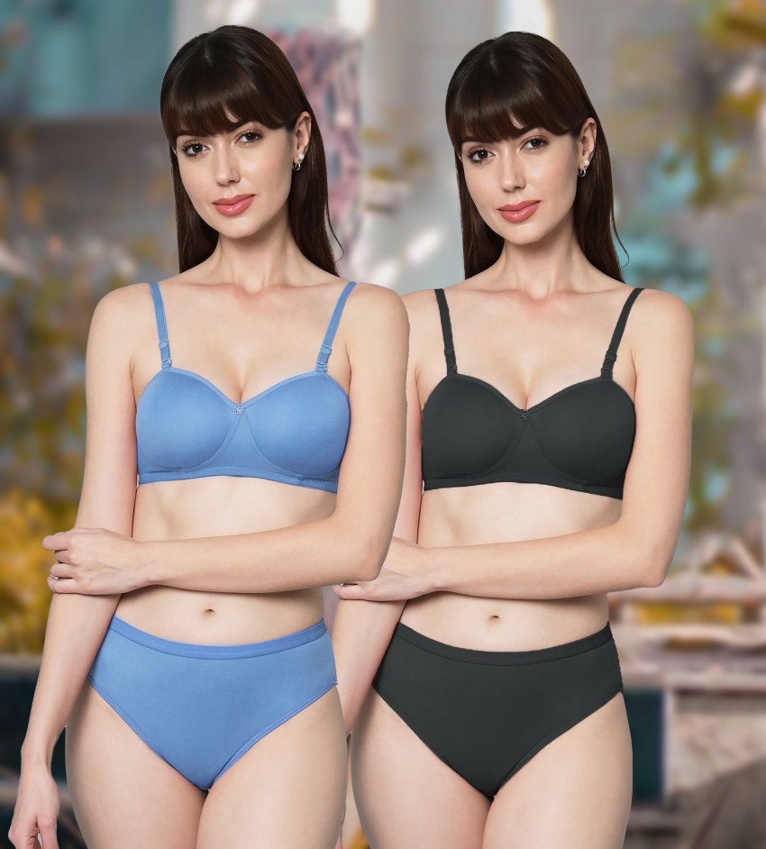 Buy Women Self Design Bra Panty Set Lingerie Set Online In India