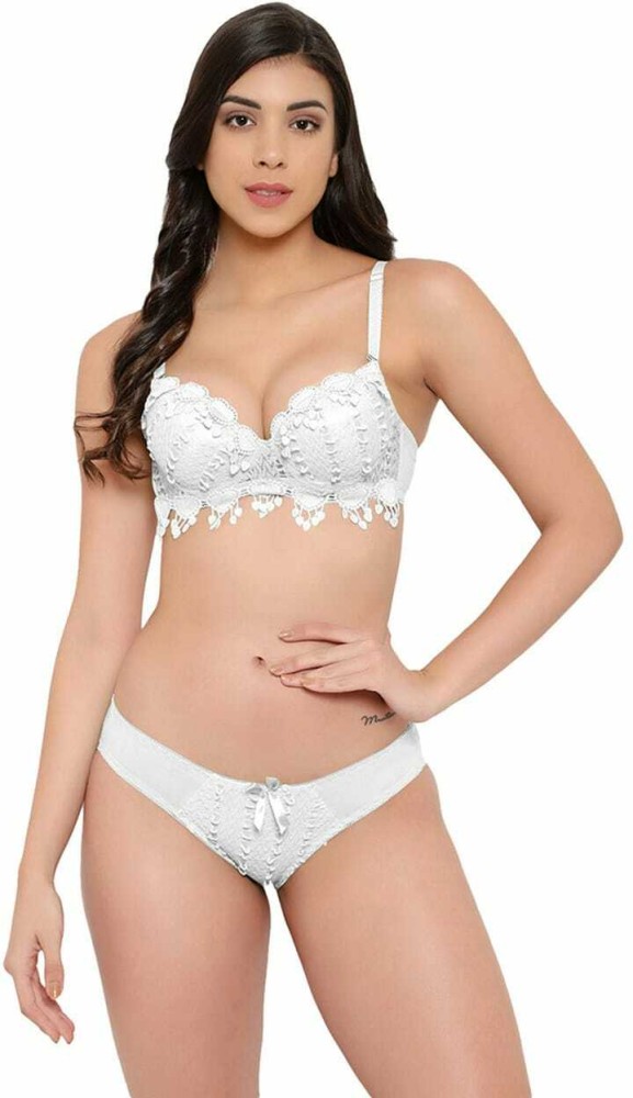 Vinhi Women's Lace Push Up Underwired Lingerie Set - Buy Vinhi Women's Lace Push  Up Underwired Lingerie Set Online at Best Prices in India