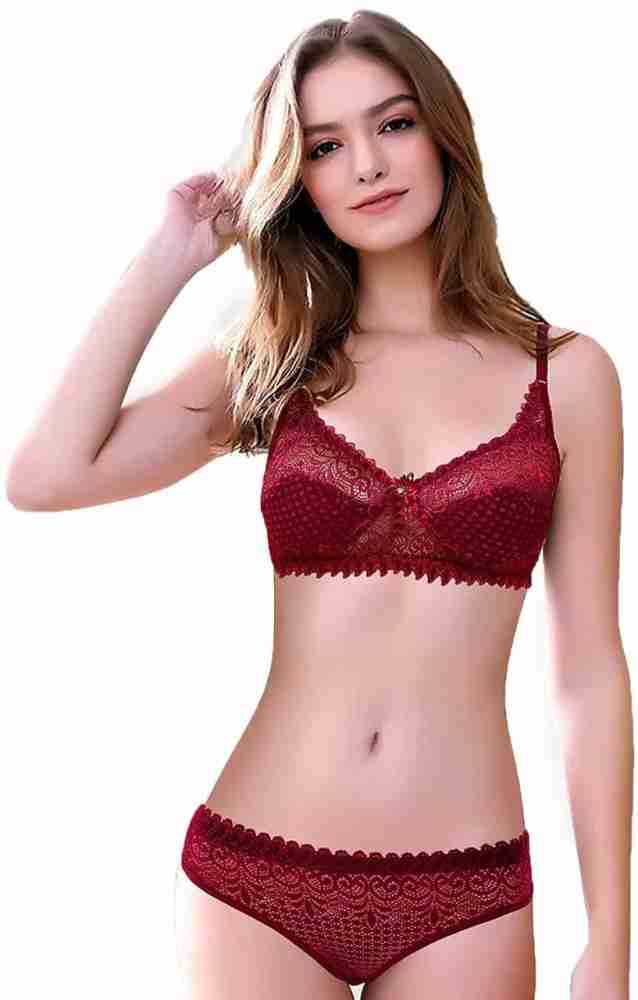 kalyani 5012 Non Padded Cups Floral Embroidered Full Coverage Lace