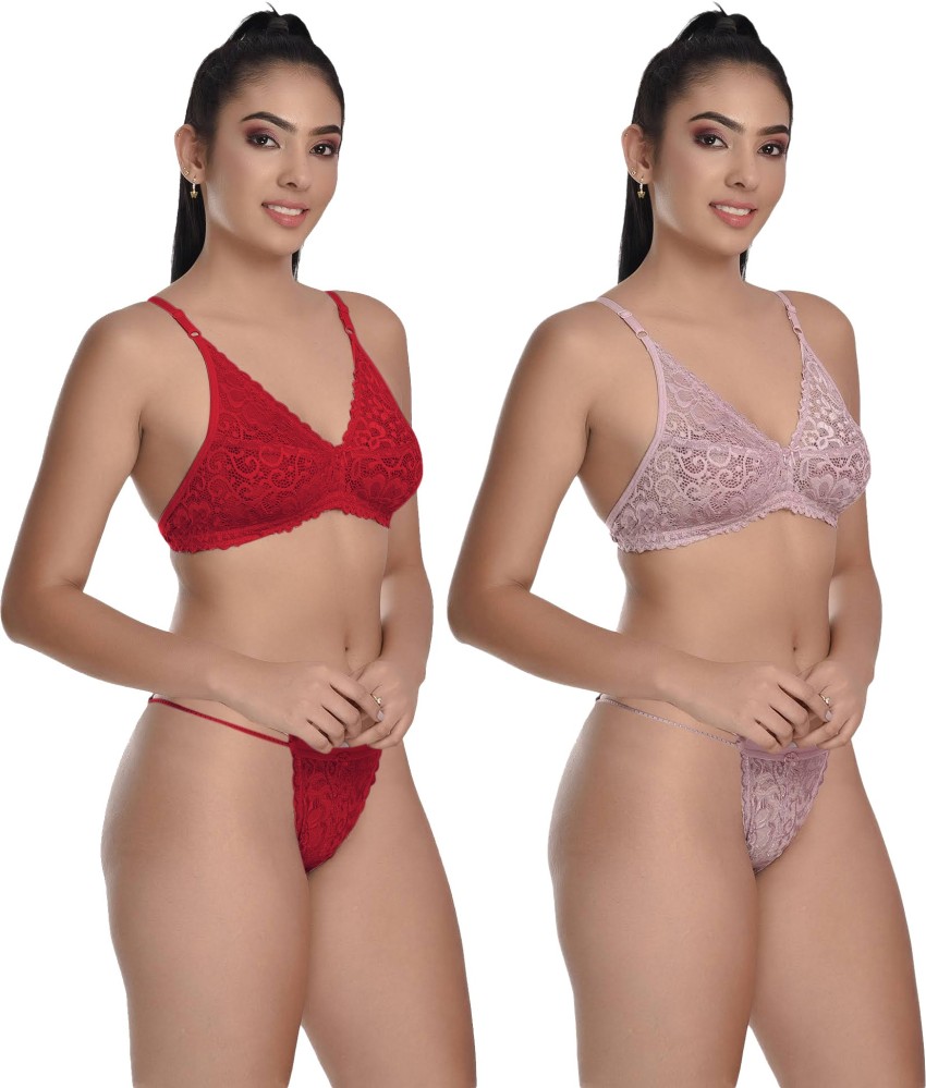 Buy online Women Printed Bra And Panty Set from lingerie for Women by  Ladysoft for ₹359 at 49% off