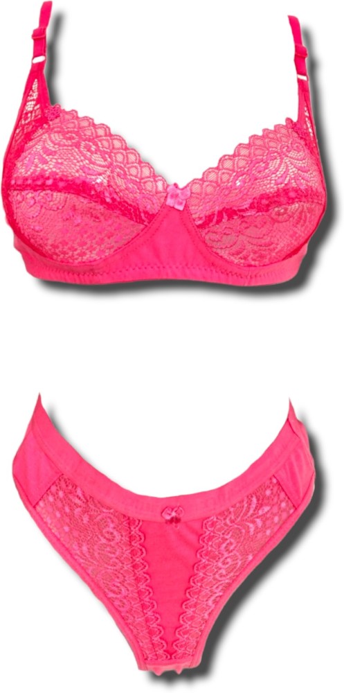 Buy Nivcy Small Women Bra Panty Set Dark Pink Online at Best
