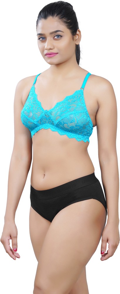 Blue Chic Lingerie Set - Buy Blue Chic Lingerie Set Online at Best