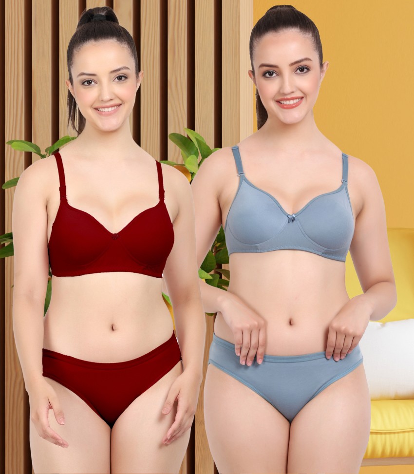 LX PRODUCTS Women's Cotton Bra Panty Set for Women