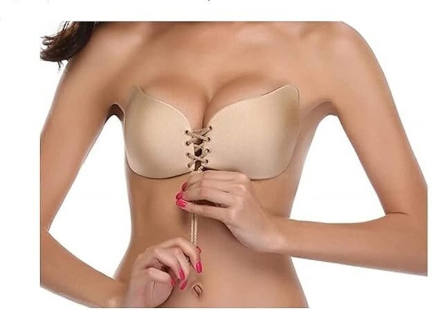 ORENAME SILICON INVISIBLE BRA - BEIGE Women Stick-on Lightly Padded Bra -  Buy ORENAME SILICON INVISIBLE BRA - BEIGE Women Stick-on Lightly Padded Bra  Online at Best Prices in India