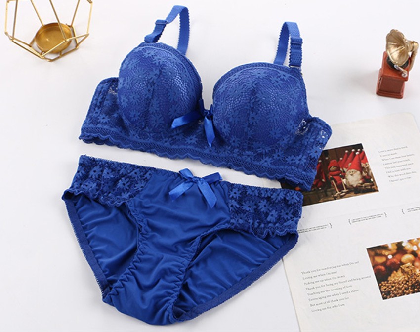 Buy TERIZLA Bra & Panty Set Applique Beige Lingerie Set Online at
