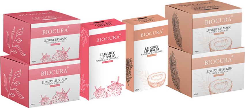 emulering alkove Stolt Biocura Lip Care Gift Set (6 Pc) Strawberry, Coconut - Price in India, Buy  Biocura Lip Care Gift Set (6 Pc) Strawberry, Coconut Online In India,  Reviews, Ratings & Features | Flipkart.com