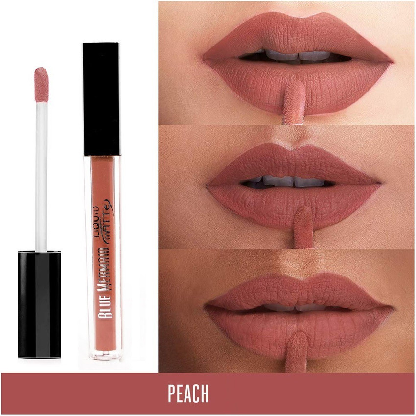 BLUEMERMAID MATTE LOOK PEACH COLOR LIPSTICK FOR LIP MAKEUP Price