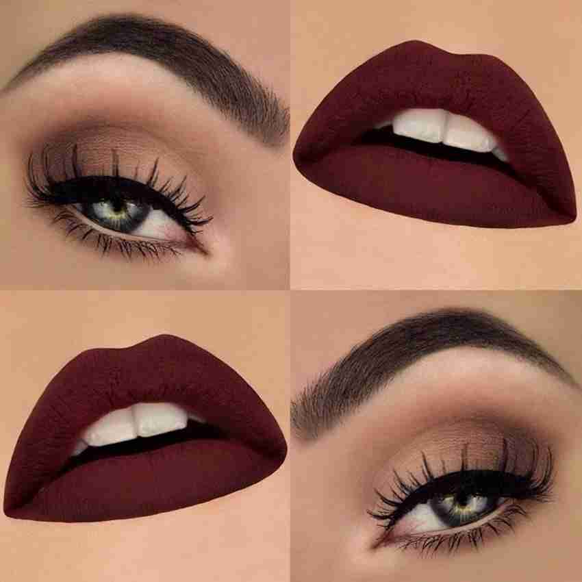 BLUEMERMAID MATTE FINISH MAROON COLOR LIQUID LIPSTICK FOR WOMEN