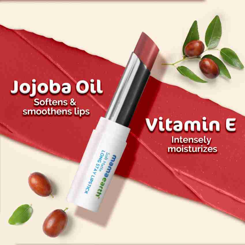 Price in India, Buy Mamaearth Soft Matte Long Stay Lipstick with Jojoba Oil  & Vitamin E for 12 Hour Long Stay Online In India, Reviews, Ratings &  Features