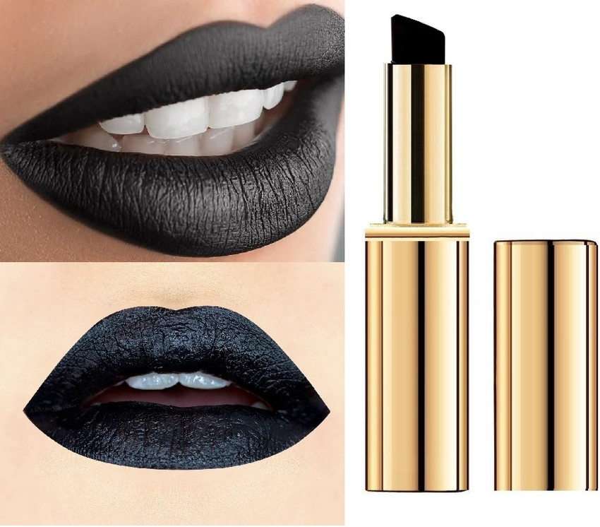 Black shimmer lipstick deals