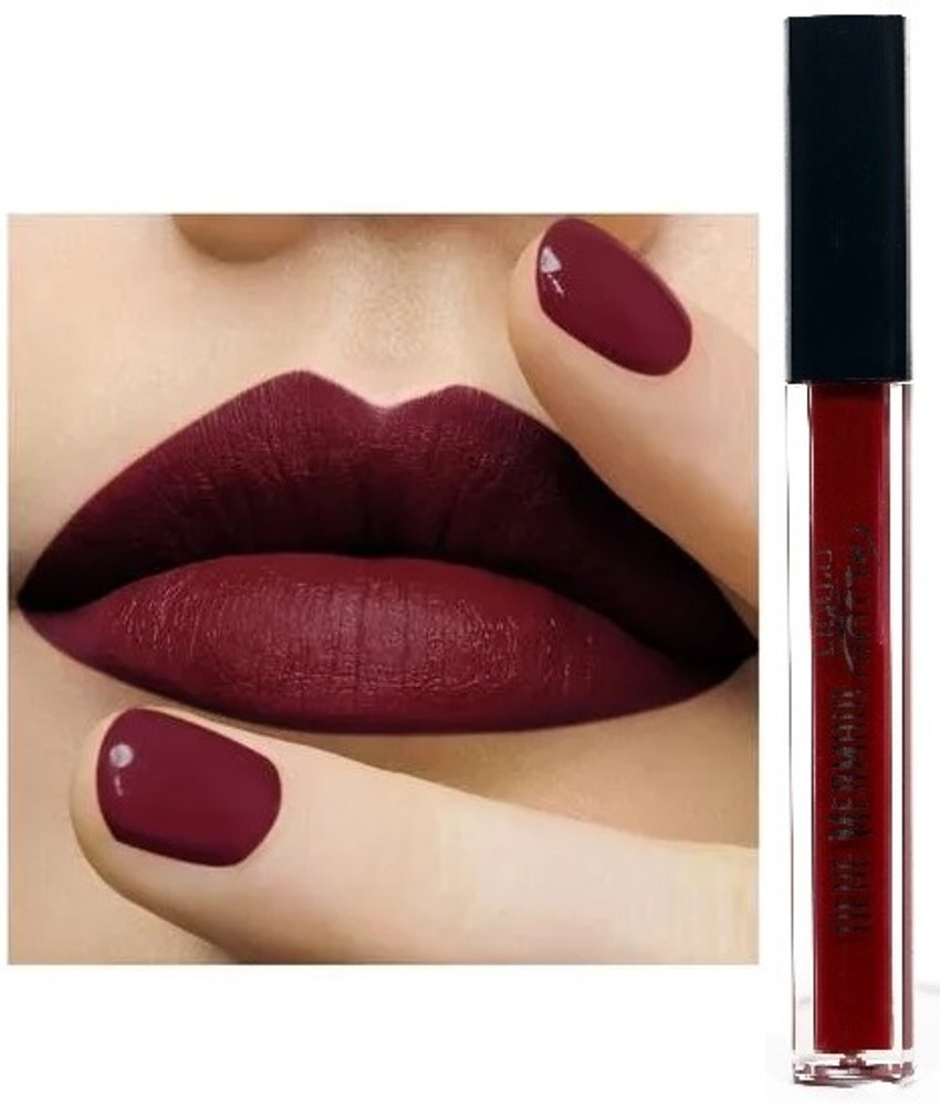burgundy matte liquid lipstick