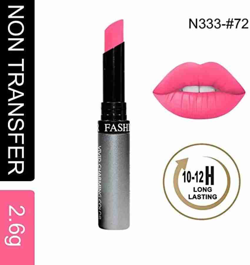 FASHION COLOUR Kiss Lip No Transfer Matte Lipstick Shade 72 Light Pink