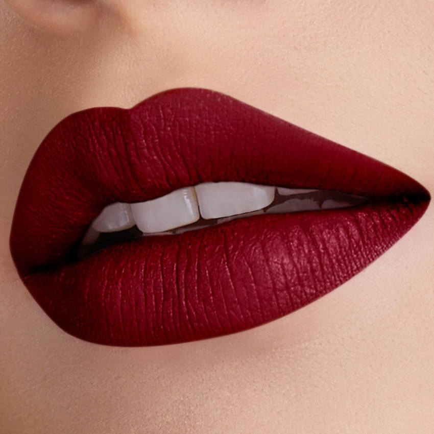maroon lipstick