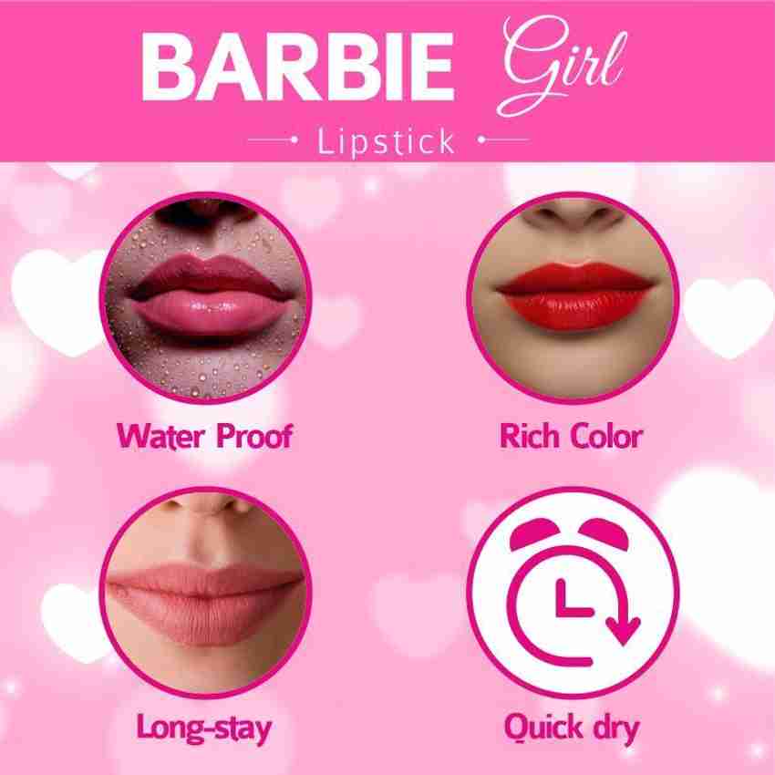YHI Barbie girl lipstick water proof rich color long stay quick dry combo of 12 Price in India Buy YHI Barbie girl lipstick water proof rich color