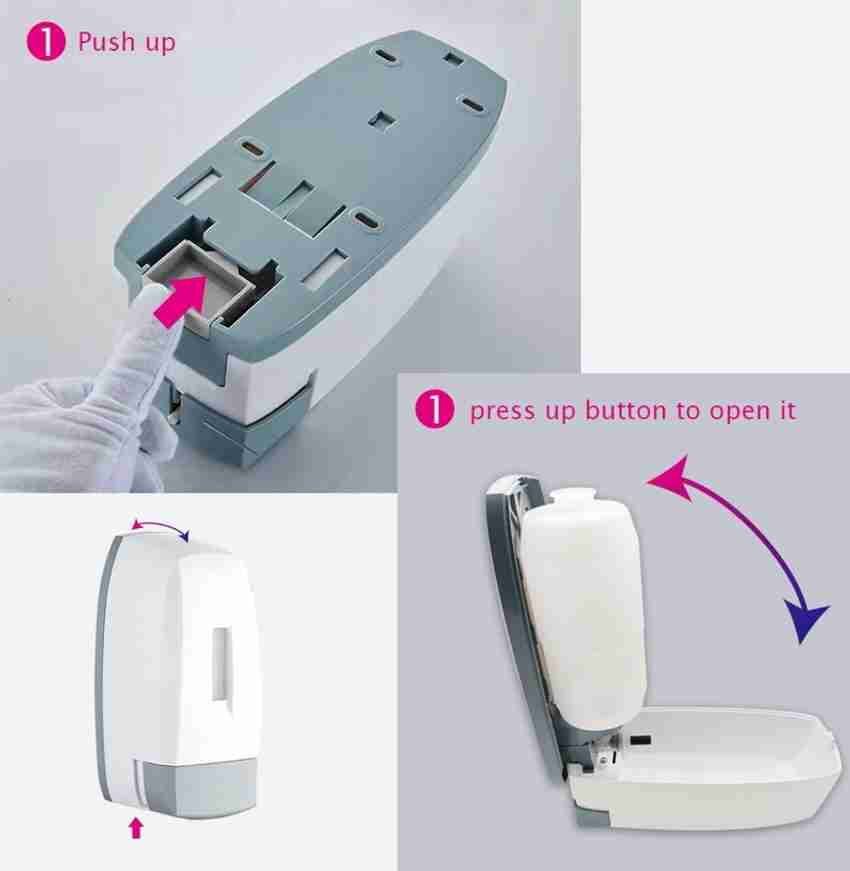 How to open soap 2025 dispenser on wall