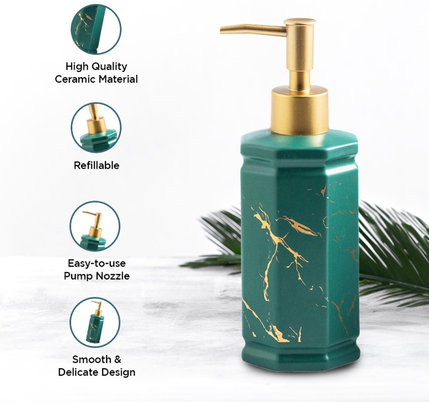 Anko Liquid Soap Dispenser | Polyresin Soap Dispenser| Bathroom Sanitizer,  Lotion, Shampoo Dispenser | Handwash Bottle for Kitchen | Soap Dispenser