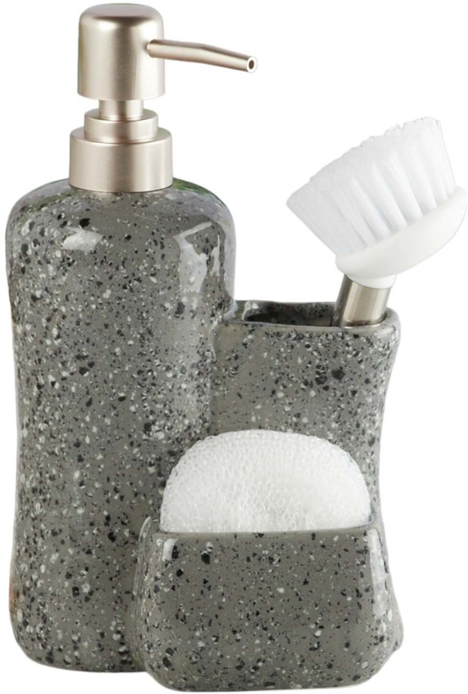 Ceramic Soap Dispenser for Bathroom handwash, refillable pump bottle for  Kitchen hand wash basin, Set of 1 (8209) –