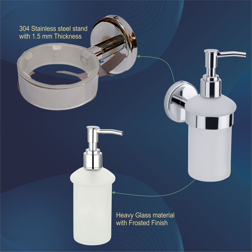 Stainless steel sale bathroom soap dispenser