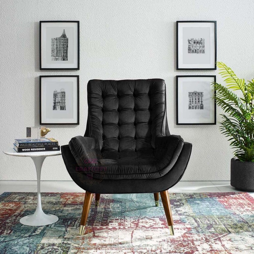 Black living room online chair