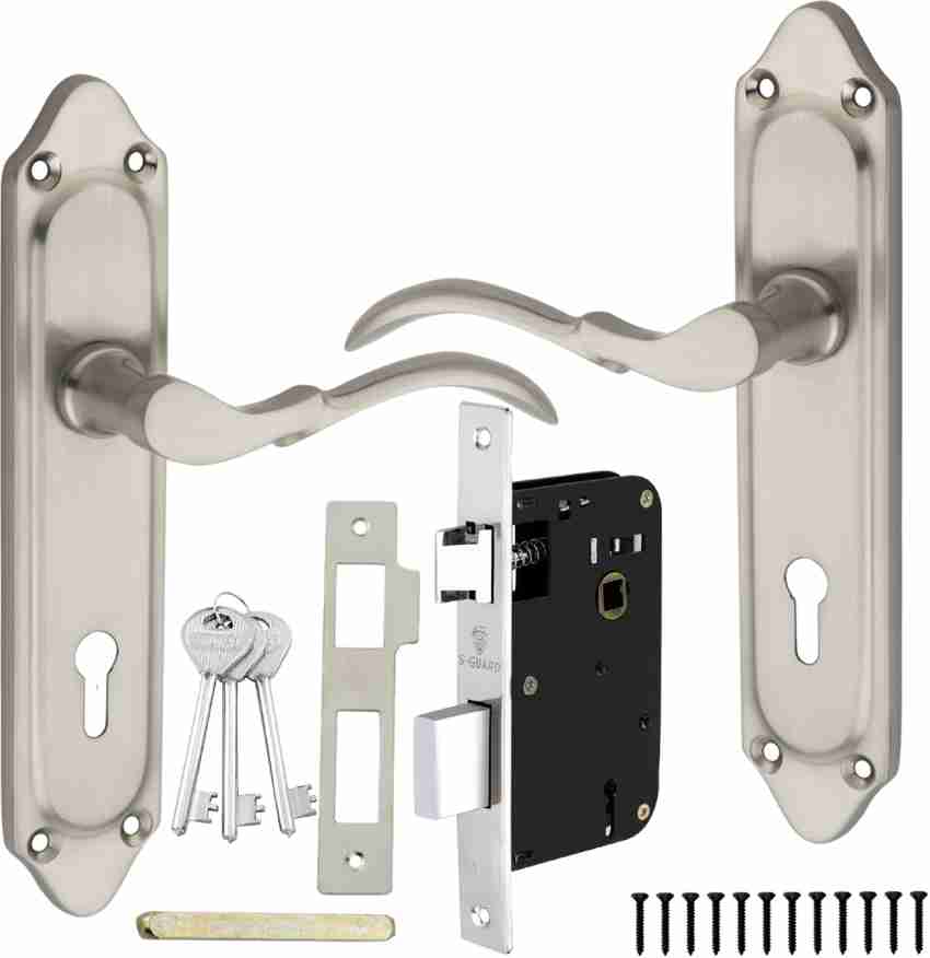 S-Guard Door Lock,Heavy Duty Mortise Handle Lock with 65MM Double Action  Locking-3 Key Lock - Buy S-Guard Door Lock,Heavy Duty Mortise Handle Lock  with 65MM Double Action Locking-3 Key Lock Online at