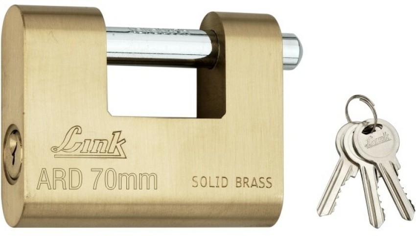 Link Armored 70mm Lock, Solid Brass Body