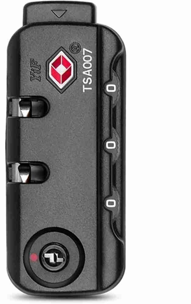 HASTHIP Lock for Luggage Safe TSA Lock Customs Lock TSA007 Approved Luggage Safety Lock Black Price in India Flipkart