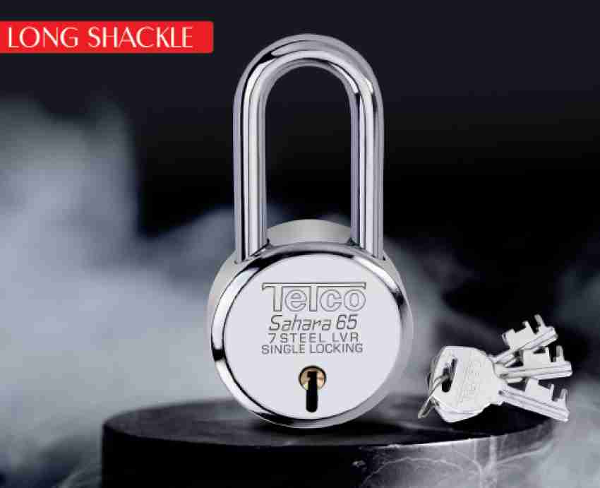 Extra long shackle clearance combination padlock