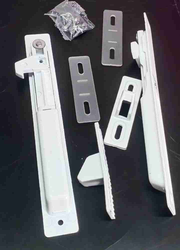 2pcs Window & Fridge Lock With Stainless Steel Cable & 2 Packs