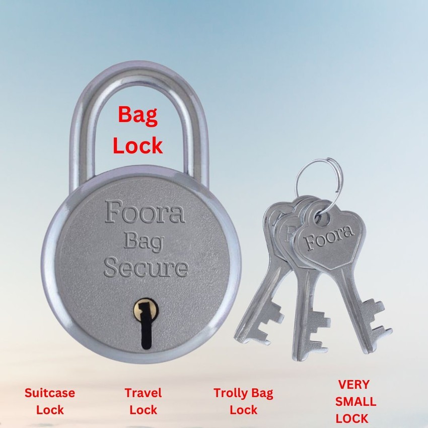 Foora Bag Lock with 3 Keys Travel Locks for Luggage Box Suitcase