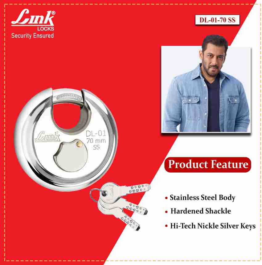Link HI TECH DISC LOCK DL 01 70MM SMALL SIZE WITH 3