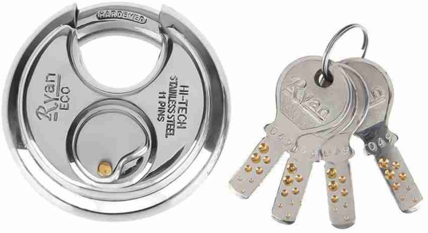 Ryan With Key Push Pad Lock, Main Door, Padlock Size: 68 mm at Rs